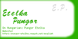 etelka pungor business card